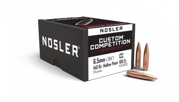 Nosler Custom Competition Bullets - .264 140 Gr